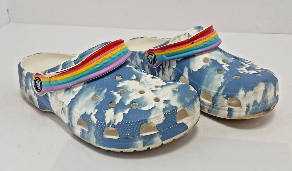 Crocs Festival Vibes Out of This World II Classic Blue Cloud & Rainbow Strap